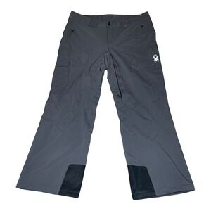 NEW Spyder Mens Insulation 3M Thinsulate Gray Ski Snowboard Snow Pants XL 40x32